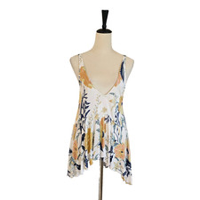 Urban Outfitters Kimchi Blue Deep Vneck Babydoll Top Women M Boho Fairy Festival