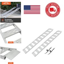 Lightweight Cargo Ramps with Traction Treads for Secure Loading and Unloading