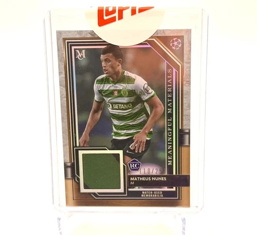 2021-22 Topps Museum UCL Relics RC Matheus Nunes /250 Sporting CP