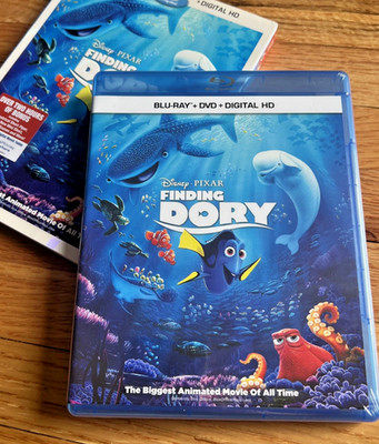 Finding Dory (BLU RAY/DVD + Digital, BRAND NEW) Disney Pixar SEALED Nemo Sequel