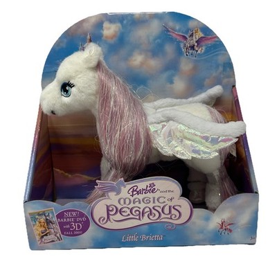 Vintage 2004 Mattel Barbie Magic of Pegasus Brietta White Pony