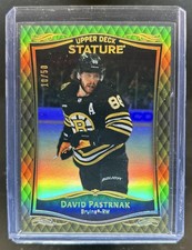 2024-25 Upper Deck Stature David Pastrnak 2023-24 Update Gold #/50 Bruins