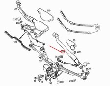 MERCEDES-BENZ SL R231 Wischerarm vorne links A2318200244 NEU ORIGINAL