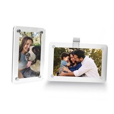 Car Sun Visor Photo Holder, Universal Magnetic Photo Clip, 2.4x3.5 Transparent