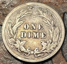1916 10C Barber Dime USA 🇺🇸 Historic Silver Coin 🪙