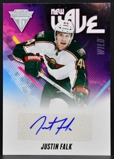 2011-12 Panini Titanium New Wave Auto Justin Falk 36 Auto