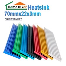 Aluminum Heatsink Heat Sink Cooling For LED Computer, Laptop, Nvme 70x22x3mm