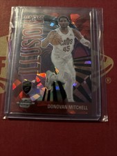 2023-24 Panini Contenders Optic - Optic Illusion Donovan Mitchell Red ice  /175