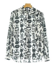 BLACK COMME des GARCONS Casual Shirts WhitexBlack(Patterned) XS 2200658198014