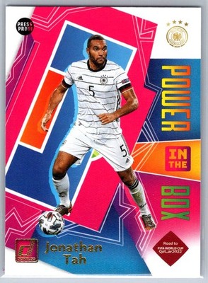 2021-22 Donruss Jonathan Tah Power in the Box Press Proof #4
