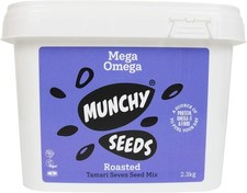MUNCHY SEEDS Mega Omega, 7-Seed Mix with Sunflower, Pumpkin, 2.3kg Bumper Tub  16.68 per kilo