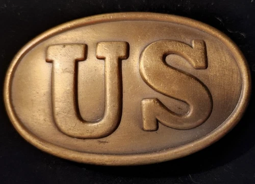 Antique Style US Belt Buckle Military Civil War Brass Reproduction