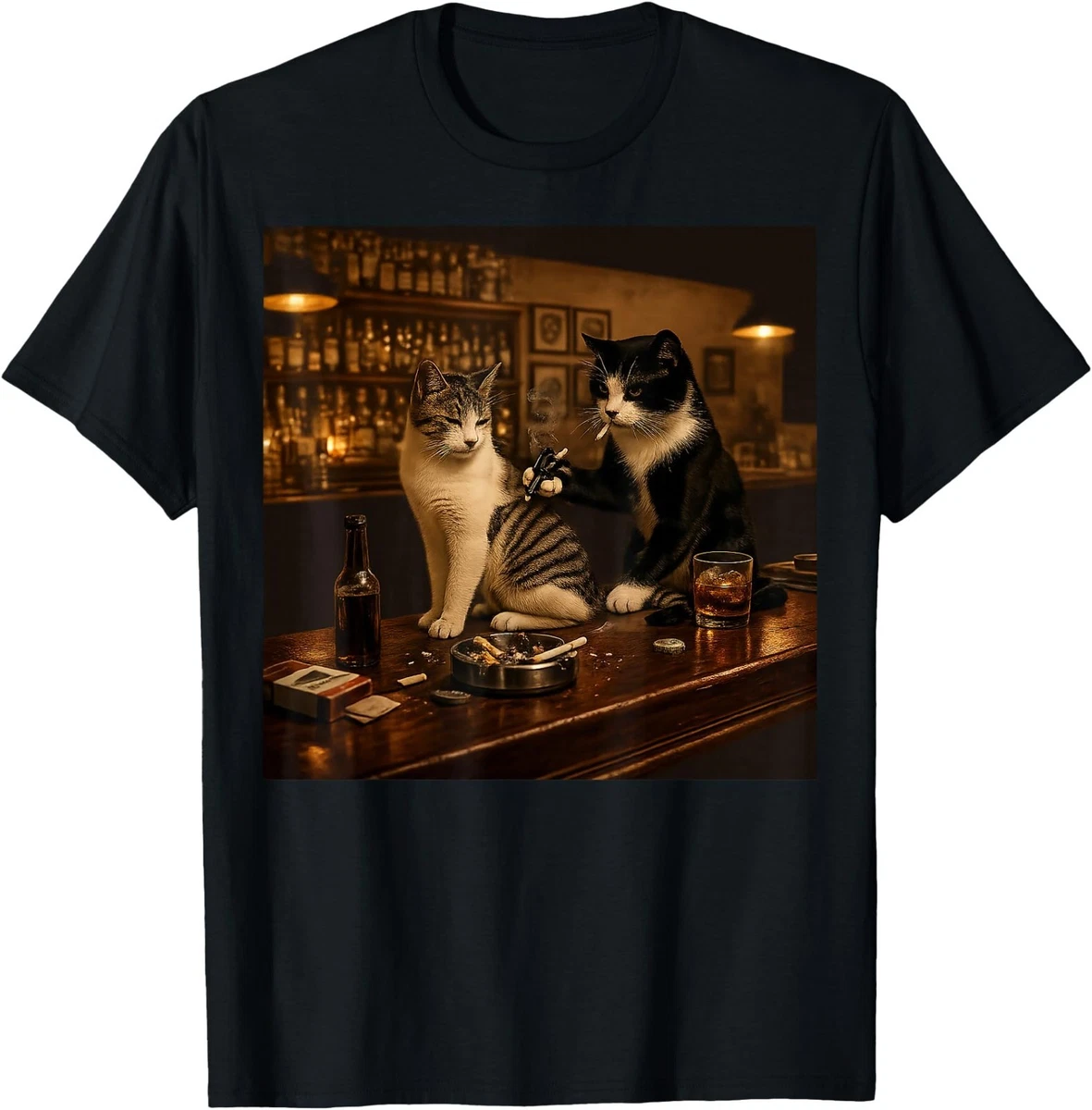 CATS ヴィンテージTシャツ Vintage Cat T Shirt In Men's T-Shirts for sale | eBay