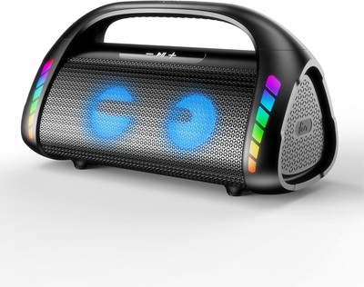 LFS Bluetooth Speaker,100W Loud Speakers Wireless with Deep Black 