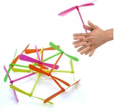 20 Pieces Flying Toy Colorful Dragonfly Bamboo Copter For Kids From India