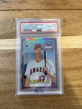 2018 Topps Heritage High Number - Shohei Ohtani #THC-600 Chrome Purple Refractor