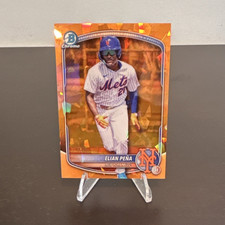 2025 Bowman Chrome Draft Sapphire Elian Pena Mets BDC-115 Orange /25 