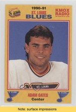 1990-91 Kodak St Louis Blues Adam Oates #12 HOF READ 0q3