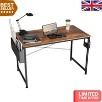 Multifunctional Laptop Table 80x50cm: Vintage Design & Smart Storage Solutions