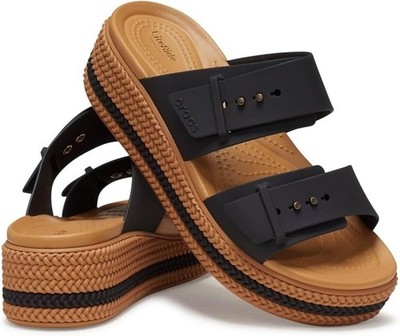 Crocs Women's Brooklyn Woven Buckle Sandals for Adults