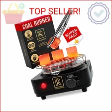 M. ROSENFELD Hookah Coal Burner 500W with Grid - Coal Burner for Hooka Cubes Bla