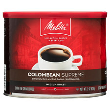 Melitta Colombian Supreme Ground Coffee, 22 oz Free Shipping
