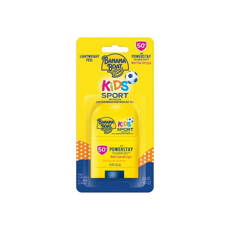 Banana Boat Kids спортивный солнцезащитный крем палочка, SPF 50 +, 0,5 унц - exp2026/11 или позже - Изображение 2 из 4
