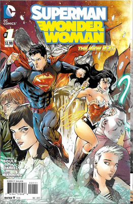 SUPERMAN WONDER WOMAN #1  THE NEW 52  DC COMICS  DEC 2013  NM  1ST PRINT