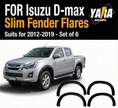 Matt Black Slim Style Fender Flares for Isuzu D-max DMAX 2012-2019 Wheel Arch