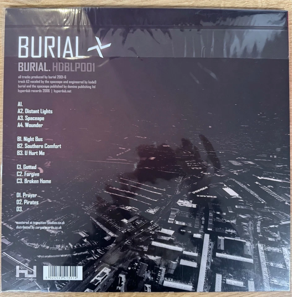 BURIAL - Self Titled 2 x VINYL LP 2007 Hyperdub BRAND NEW! 2LP BU:3 - Image 2 of 2