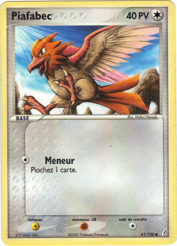 Pokémon Número 61/100 - PIAFABEC - 40PV ...... (Ref. 4613)