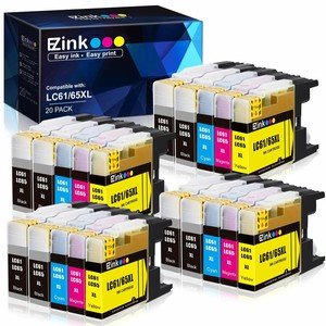 EZ Ink Cartridges LC61/65XL Large Lot of 20 Ezink CARTRIDGES Brother Printer!!! | eBay