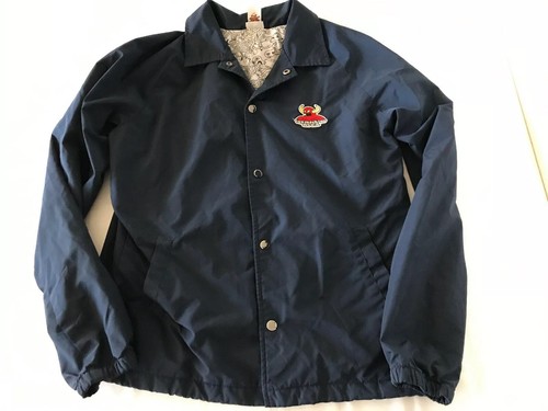 Toy Machine/RVCA Snap Front Blue Jacket Mens Small