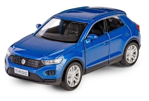 Volkswagen T-ROC Diecast Model Car Collection Toy Cars 1:32 Scale RMZ City Blue - Picture 4 of 6