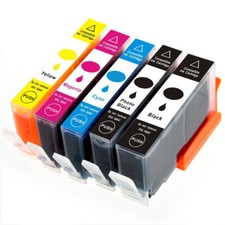 5 PK XL Ink Cartridges works for HP 564XL 564 Photosmart D5445 D5468 7515 7520