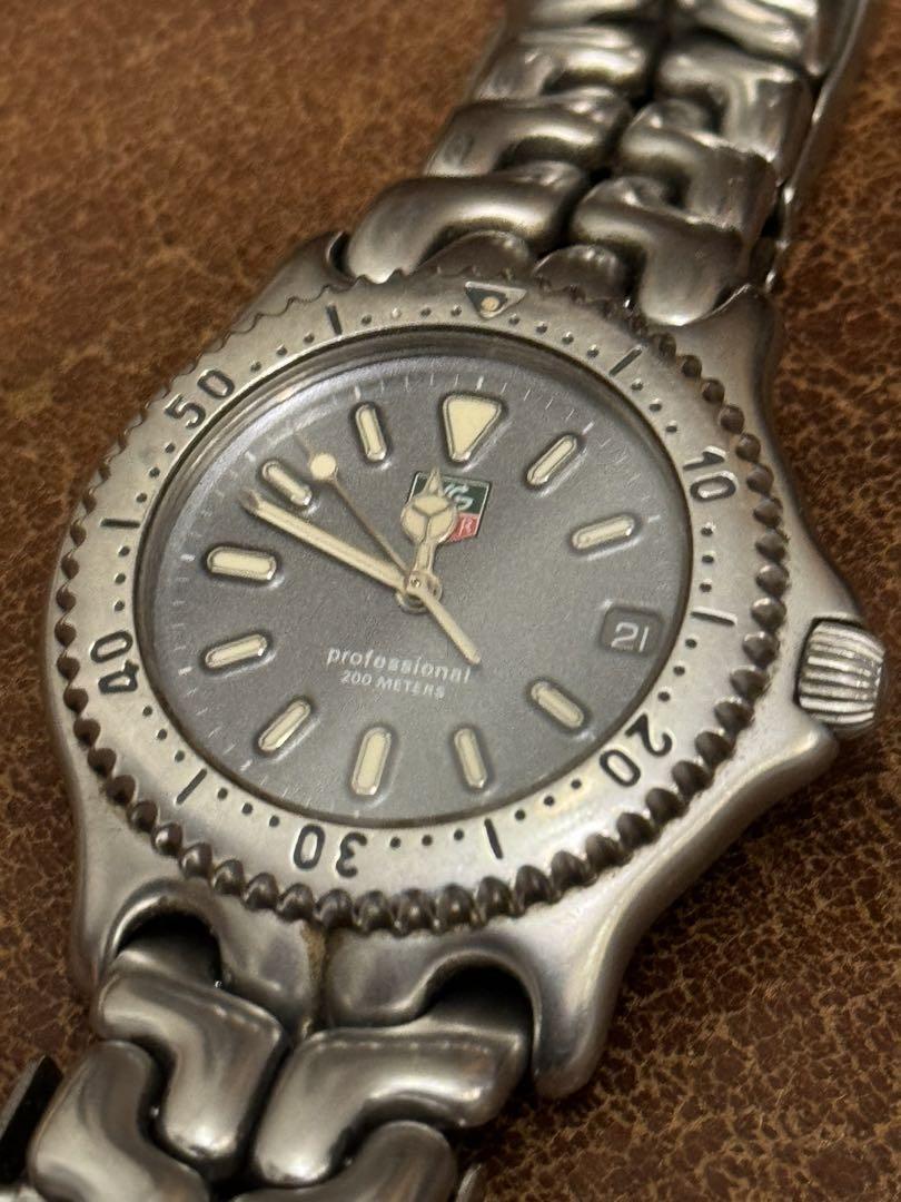 Tag Heuer S99.213K Professional 200m Quartz Gray Watch used Tag Heuer S99.213K Professional 200m Quartz Gray Watch used