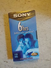 Sony T120VRH Premium Grade VHS Video Tapes