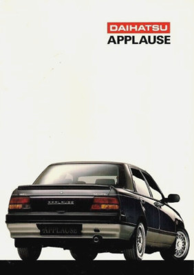 Daihatsu Applause 1992-1993 UK Market Foldout Sales Brochure 16 GXi