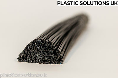 HDPE Plastic welding rods 5mm white triangle polyethylene PEHD pack of 20pcs