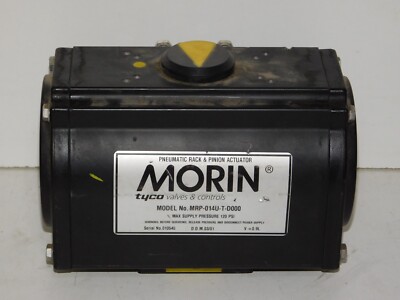 Morin MRP-014U-T-D000 Pneumatic Rack Pinion Actuator 120 psi Tyco Valve Controls