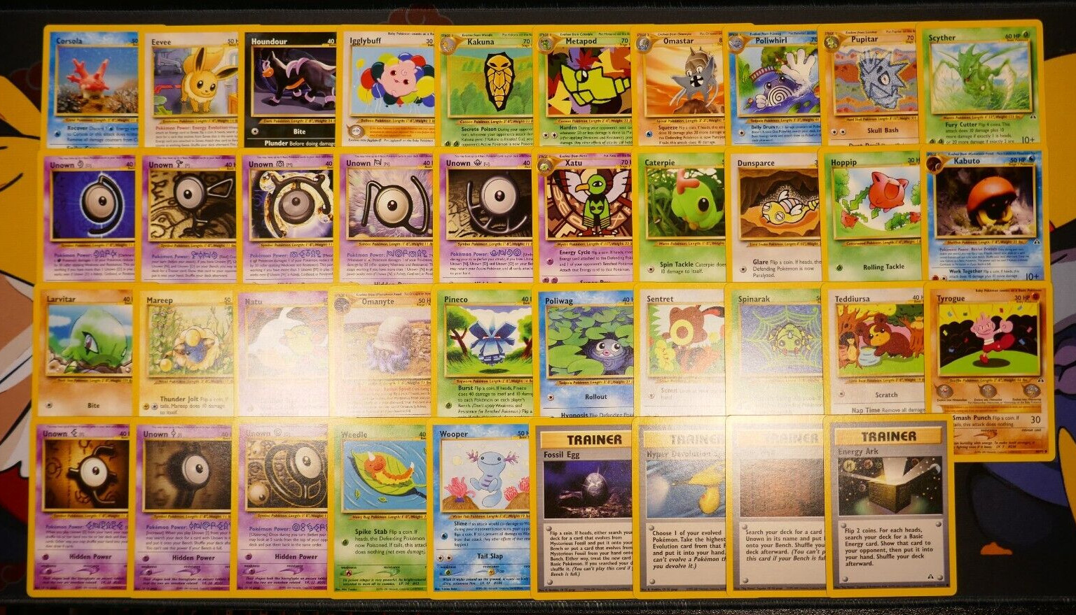 LP/MP (Unlimited) COMPLETE Pokemon NEO DISCOVERY Set 39-Card UNCOMMON/COMMON