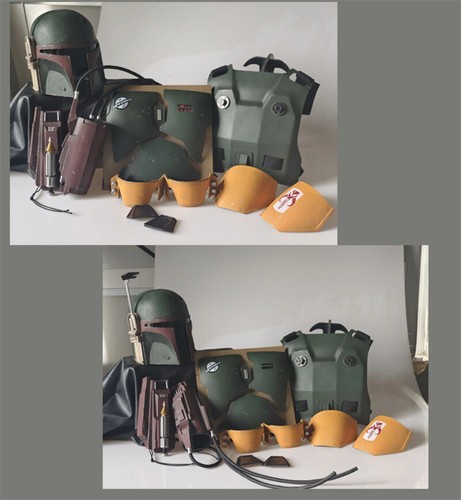 US Star Wars Mandalorian The Book of Boba Fett FRP Body Armor Helmet Set Cosplay - Picture 7 of 24