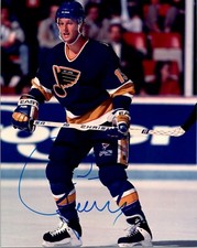Craig Janney St. Louis Blues Signed Vintage 8x10 Color Photo A