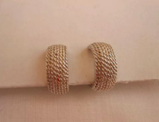 ORECCHINI MONET CERCHIO METALLO COLORE ARGENTO CLIP A PRESSIONE