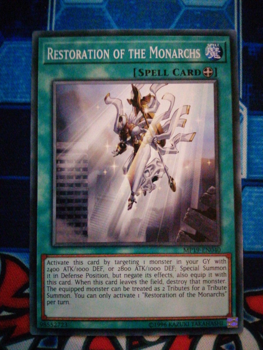 Restoration Of The Monarchs MP19-EN040 Near Mint Common YuGiOh | eBay