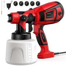 850W Electric Paint Sprayer, 1400ML HVLP Spray Paint Gun