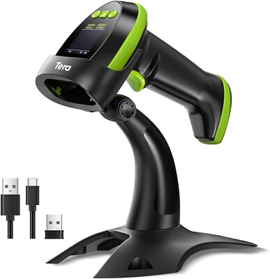 Barcode Scanner BT W/less 2D QR + Stand Digital Scrn Keypad Pro Version Ext