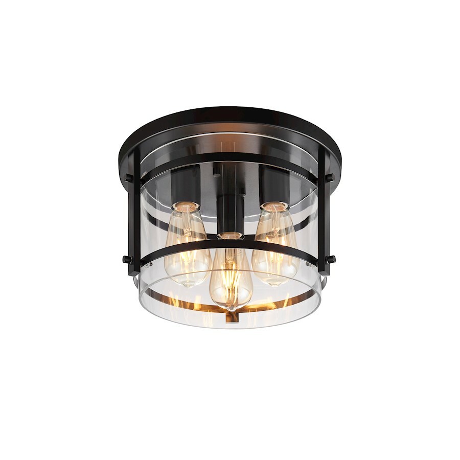 Bromi Design Alden 3 Light Flush Mount, Matte Black - B6706 649910067743 |  eBay