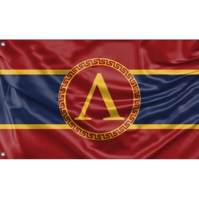 Ancient Style Polis of Sparta Flagge/Fahne Design 90x150 cm, Herg. in EU