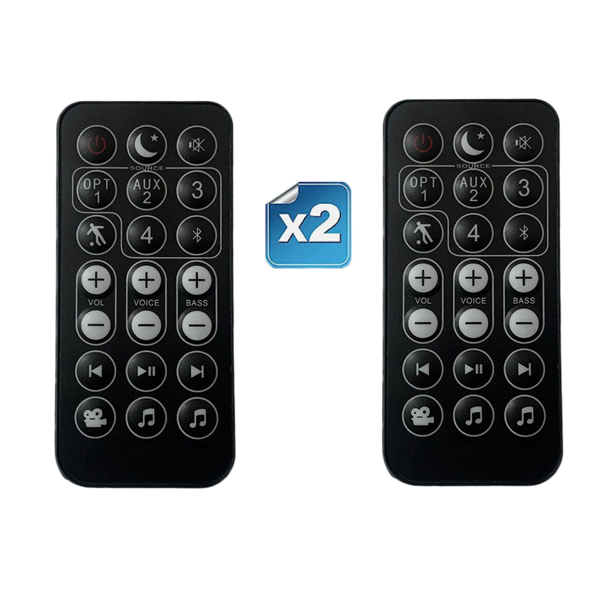 【Pack of 2】Remote Control For Polk Audio Omni SB1 Plus Omni SB1 Sound bar